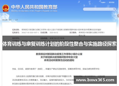 体育训练与康复训练计划的阶段性整合与实施路径探索